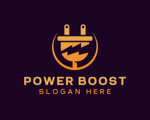 Charger - Electric Power Plug logo design