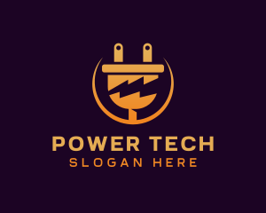 Electric Power Plug logo design