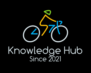 Bike Club - Minimalist Cyclist Athlete logo design