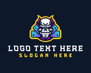 Clan - Poker Skull Casino logo design