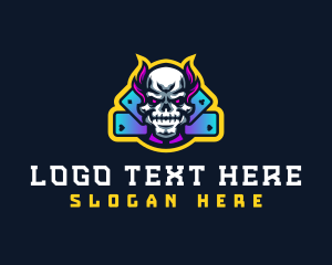 Skull - Poker Skull Casino logo design