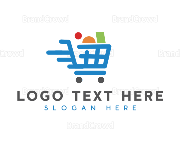 Shopping Cart Grocery Logo