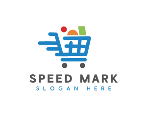 Shopping Cart Grocery logo design