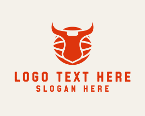 League - Bull Sports Team logo design