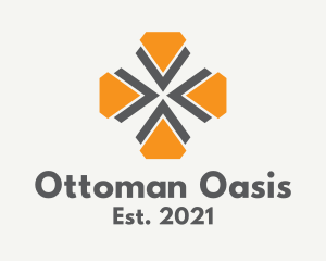 Ottoman - Geometric Flower Icon logo design