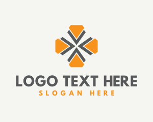 Mediterranean - Abstract Geometric Flower Gem logo design