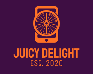 Juicy - Mobile Phone Wheel logo design