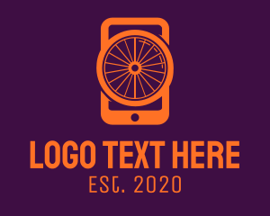Social Media - Orange Smartphone logo design