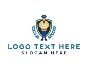 Woman - Female Police Officer logo design