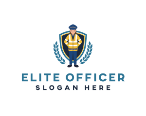 Female Police Officer logo design