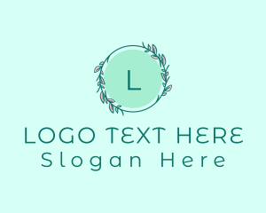 Wreath Leaves Decoration  Logo