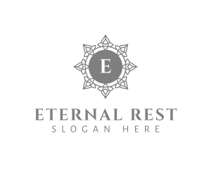 Mortuary - Ornamental Glass Decor logo design