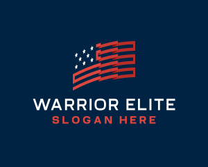 Republican - Patriot American Flag logo design