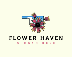 Oklahoma Botanical Flower logo design