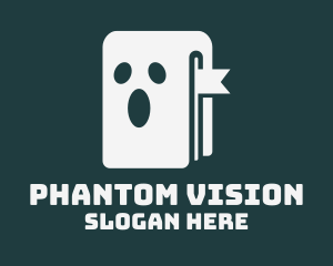 Phantom - Simple Ghost Book logo design