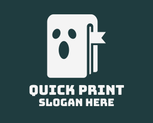 Booklet - Simple Ghost Book logo design