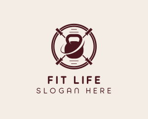 Kettlebell Weights Fitness  logo design