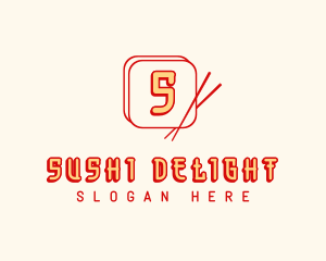 Sushi Bar - Japanese Bento Box logo design