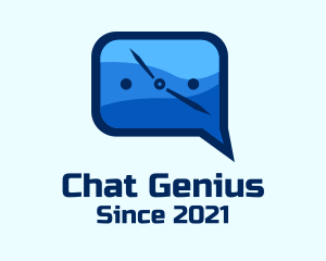 Chat Box Time logo design