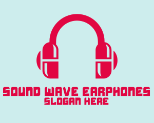 Earphones - Music Pill Headphones logo design