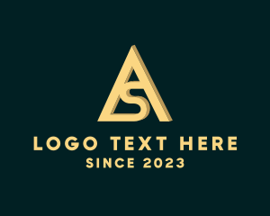 Monogram - Modern Pyramid Business logo design