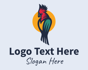 Forest Animal - Colorful Parrot Cockatoo logo design