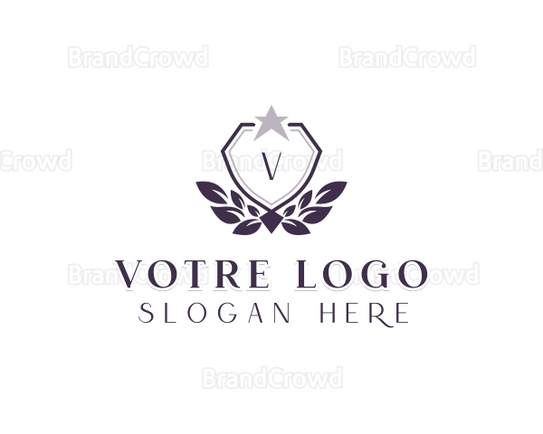 Wreath Royal Shield Logo