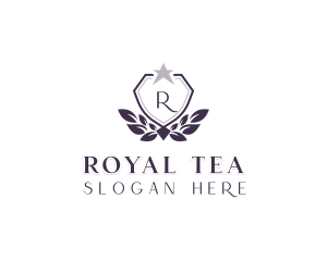 Wreath Royal Shield logo design