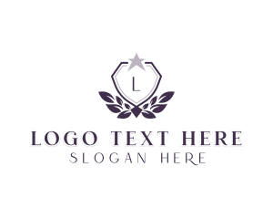College - Wreath Royal Shield logo design