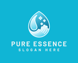 Purification - Waterdrop Hand Sanitizer logo design