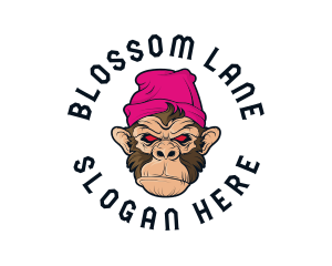 Urban Beanie Monkey logo design