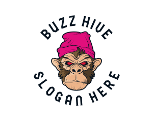 Urban Beanie Monkey logo design