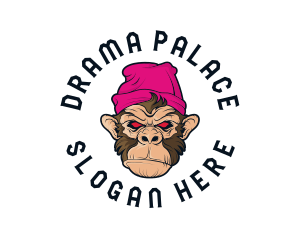 Urban Beanie Monkey logo design