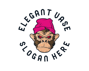 Urban Beanie Monkey logo design