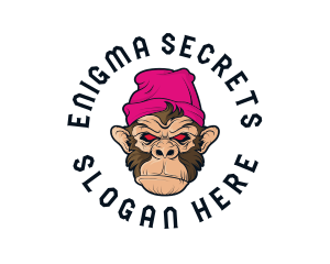 Urban Beanie Monkey logo design