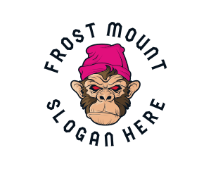 Urban Beanie Monkey logo design