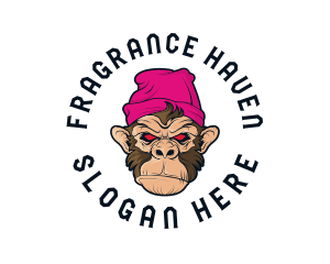 Urban Beanie Monkey logo design