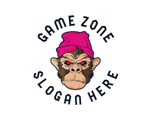 Urban Beanie Monkey logo design