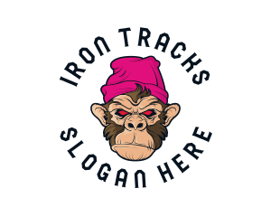 Urban Beanie Monkey logo design