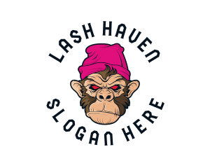 Urban Beanie Monkey logo design