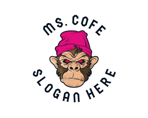 Urban Beanie Monkey logo design