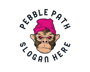 Urban Beanie Monkey logo design