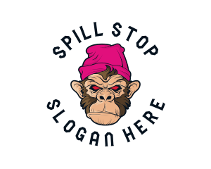 Urban Beanie Monkey logo design