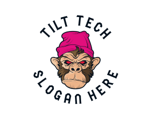 Urban Beanie Monkey logo design