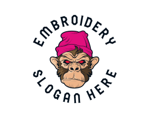 Urban Beanie Monkey logo design