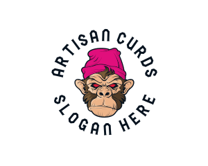 Urban Beanie Monkey logo design