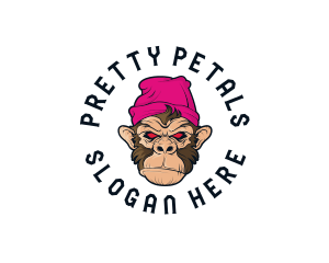 Urban Beanie Monkey logo design