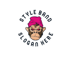 Urban Beanie Monkey logo design