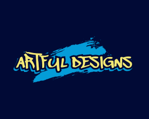 Art Brush Stroke logo design