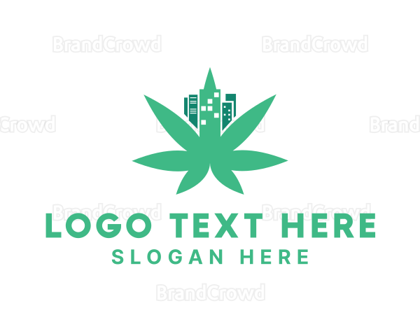 Urban Cannabis Leaf Logo